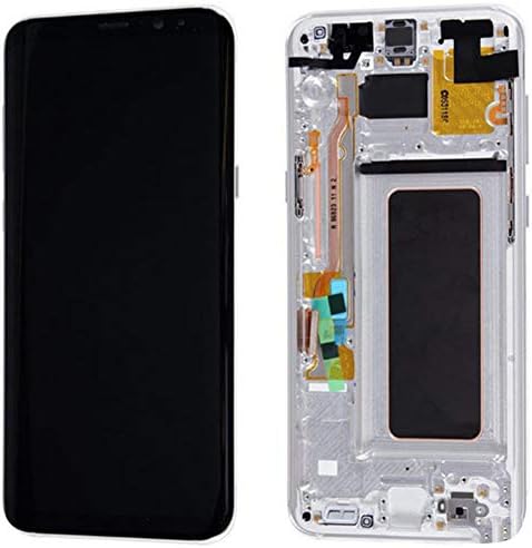 wealorwoe Original Replacement Part LCD Touch Screen Digitizer for Samsung Galaxy S8-G950 Black with Frame