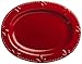 Signature Housewares Sorrento Collection 14-Inch Oval Serving Platter, Ruby Antiqued Finish