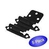 Cosmas 17128-FB Flat Black Cabinet Hinge 3/8