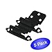 Cosmas 17128-FB Flat Black Cabinet Hinge 3/8