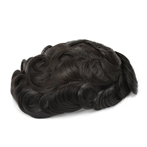 Gex 64colors mens hairpiece toupee medium density wig h…