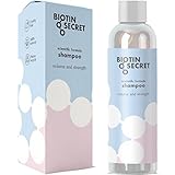 Biotin Vitamin Shampoo for Hair Loss Prevention Color Safe Treatment for More Volume and Thickness with DHT Blocking Moisturizers for Dry Damaged Hair Anti Dandruff Scalp Therapy Pure Plant Extracts