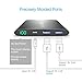 Power Bank, Vinsic 12000mAh Ultra Slim Power Bank, Dual SMART USB Port 5V/2.4A External Mobile Battery Charger Pack for iPhone 6 Plus/6S/6/5S/5/4S, iPad, Samsung Galaxy, Cell Phones, Tablets.