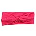 Sankuwen® Kids Girls Rabbit Hairband, Rabbit Bow Ear Hairband Turban Knot Head Wraps Headband (Hot pink)