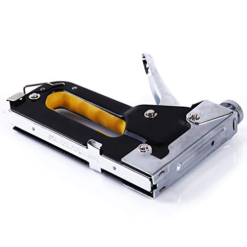SOURBAN 3 in 1 Staple Gun Sharpshooter Manual Furniture Stapler for Hand/Hammer Tackers,Black