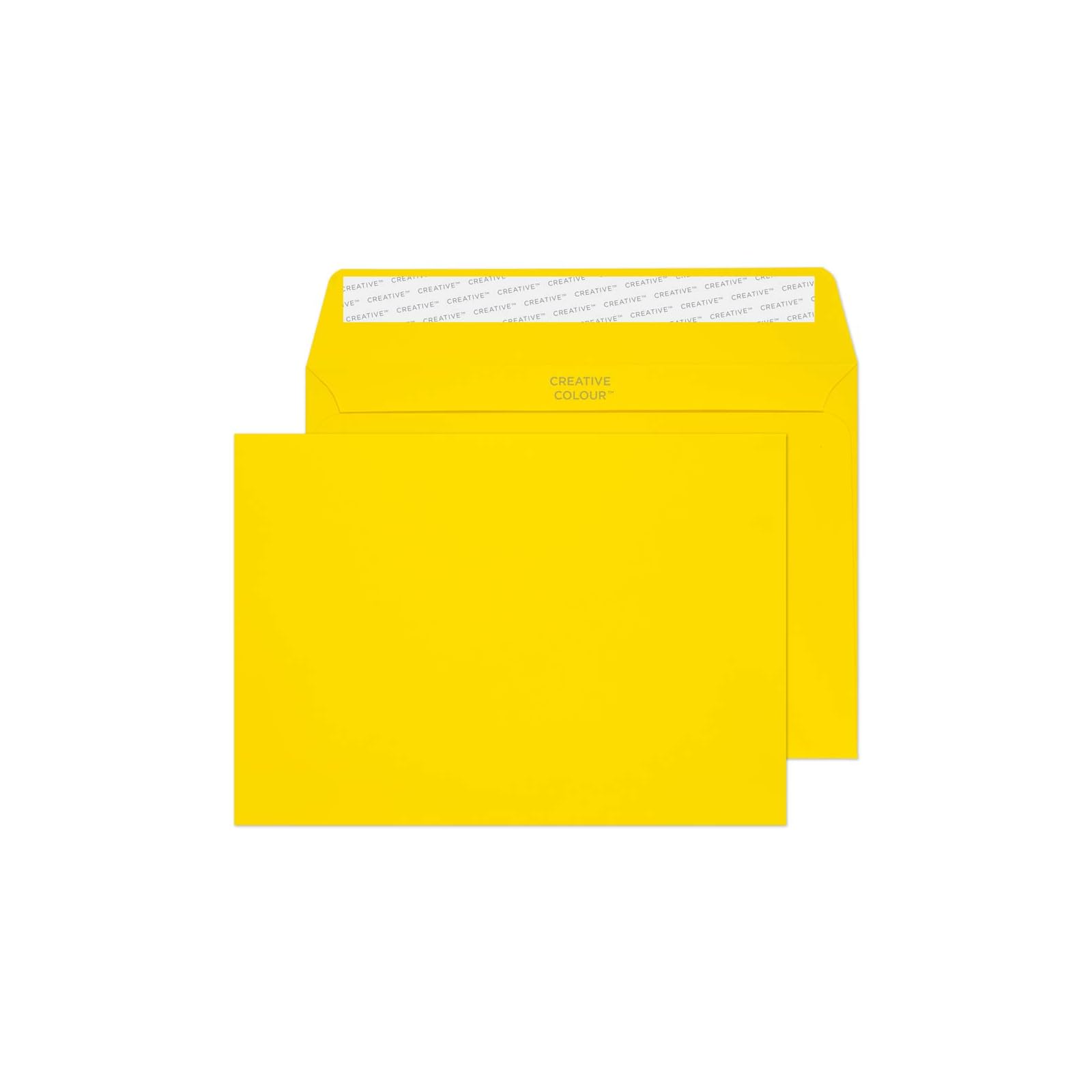 Blake Creative Colour C5 162 x 229 mm 120 GSM Peel and Seal Wallet Banana Yellow Envelopes - Box of 250 C7 , 303