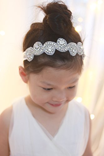 Missgrace Bridal Crystal Flower Girl Headband Wedding Hair Accessories Hair Jewelry Rhinestone Jewelry Headdress Party Headband Hair Accessories