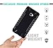 MYFAVCELL for Huawei Ascend XT2 Case with Full Glass Screen Protector (2nd Version Only), Elate 4G Case, H1711 Case, Metallic Brushed Design Slim Hybrid [Shockproof] Armor Defender Case Cover (Black)