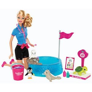 Barbie I Can Be… - Sea World Baby Animal Rescuer Playset