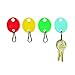 MMF Industries Oval Plastic Key Tags | Assorted Colors | Chrome-Plated Snap-Hook Fasteners | Pack of 20 | Easy to Write & Label | Durable Plastic Construction | Key Accessories