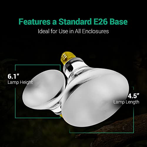 BlueX 80-Watt Reptile UVA UVB Sun Lamp All-in-One Bulb Self