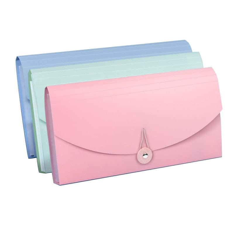 3 Pack Expanding File Folder, 13 Pockets Portable Accordion Folder, Document Organiser, Plastic Wallets Receipt Organiser for Bills Cards Coupons Tax Item Expanding Ticket Folders