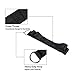 SONGMICS Set of 2 Hammock Tree Straps with Carabiners Wide Heavy-duty Easy Suspension Black UGDC205