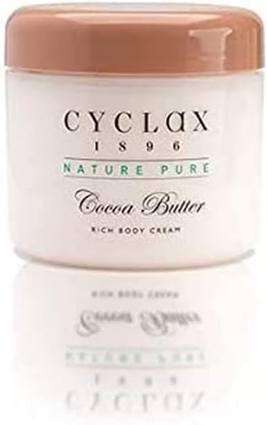 Cyclax Nature Pure Cocoa Butter Rich Body Cream 300ml Jar Moisturiser Dry Skin