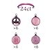Valery Madelyn 24ct 40mm Elegant Pink Basic Ball Shatterproof Christmas Ball Ornaments Decoration for Christmas