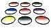 Opteka 52mm HD Multicoated Graduated Color Filter Kit for Digital SLR Cameras Includes: Red, Orange, Blue, Yellow, Green, Brown, Purple, Pink and Gray ND Filters