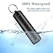 PPFISH Portable Daily Pill Case, 3 Compartments Aluminum Alloy Waterproof Pill Box Dispenser, Small Pocket Pill Container, Keychain Pill Fob, Travel Pill Holder for Men Women