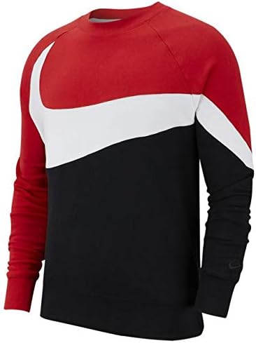 Amazon ナイキ Nike Large Swoosh Crew メンズ パーカー トレーナー 並行輸入品 トレーナー パーカー 通販