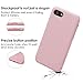 iPhone 8 Case, iPhone 7 Case, JASBON Liquid Silicone Phone Case with Free Screen Protector Gel Rubber Shockproof Cover Full Protective Case for Apple iPhone 8/7 - Sand Pink