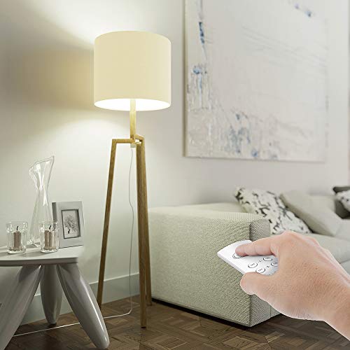 Link2Home Wireless Remote Control Outlet Light Switch, 100 ft range, Unlimited Connections. Compact Side Plug. Switch ON/OFF Household Appliances. FCC CSA Certified, White (3 Outlets, 1 Remote).