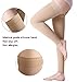 MGANG Thigh High Leg Sleeve 20-30 mmHg Graduated Compression with Grip Top, Medical Compression Stockings for Men and Women, with Varicose Veins, Lymphedema, Swelling & Venous Insufficiency, Beige L
