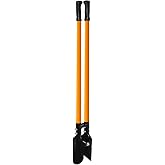 VNIMTI Post Hole Digger Tool, Heavy Duty Post Hole Digger with Fiberglass Handle, 58 Inches