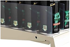 STORE FIXTURES DIRECT 3" H x 12" L Gondola Shelf Divider - Clear Stick On Plastic Shelf Merchandise Dividers with Self Adhesive Tape - 50 Pack