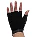 Evaliana Genuine Leather Sheepskin Fingerless Driving Gloves Motorcycle Biker