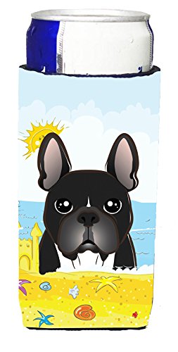 Forスリム缶 マルチカラー Caroline S 95muk フレンチブルドッグ夏ビーチmichelob Ultra Koozies Treasures B01eb592s0 クーラーボックスアクセサリー 激安正規