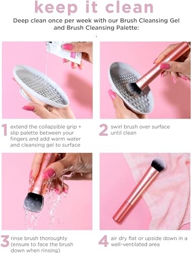 Expert Brightening Concealer Makeup Brush – Face Brush for Eye Cream & Concealer, Smooth Coverage for Dark Circles, Blemishes & Imperfections, Soft Blending Orange Brush, 1 Count (فرشاة كونسيلر)