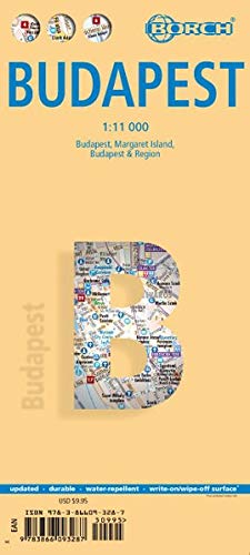 Laminated Budapest City Streets Map by Borch (English Edition) by Borch GmbH.