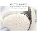 knolee Unisex Knitting EarMuffs Faux Furry Earwarmer Winter Outdoor EarMuffs,White