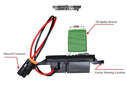 HVAC Blower Motor Resistor G004R for Chevy Silverado GMC 1500 2500 3500 HD (Replaces# 89019089 22807122 973-004 89018597)