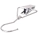 Aligle Energy Chrome Steel Heavy Duty Hanger Clips Hooks Portable Laundry Hook 360° Swivel Joint Triangle Hooks Metal Clip for Laundry Drying Hanging Organizer of Boots Shoes Closet 5 Pcs