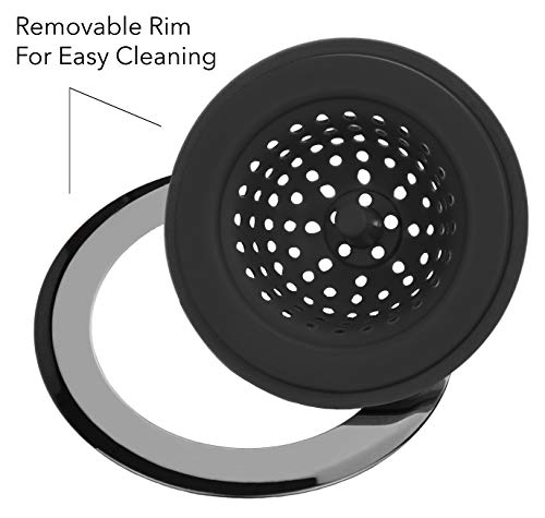 image for Country Kitchen Set of 2 Sink Strainers, Flexible Silicone Kitchen Sin