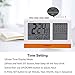 EVISTR Digital Clock Large Display - Desk Clock Battery Operated Alarm Clock with Calendar, Date, Temperature for Office