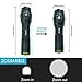 Bon Venu Super Bright Portable CREE LED Tactical Flashlight Zoomable Rainproof Water Resistant Lighting Lamp Torch - Adjustable Focus Rechargeable Battery For Outdoor Camping Hiking Emergency