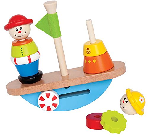 Hape Balance Boat Toddler Wooden Stacking Toy