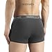 DAVID ARCHY Men's 4 Pack Ultra Soft Micro Modal Underwear Breathable Trunks with Fly (M, Black/Dark Gray)