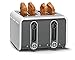 Dualit 46432 Studio 4-Slice Toaster, White/Grey