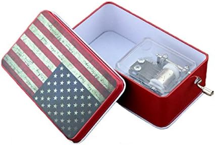 Music Box Retro Hand Cranked Storage Decorative Boxes Play Castle in the Sky (US Graphic)
