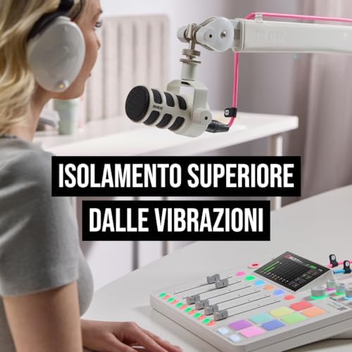 PSA1+ - Braccio professionale da studio con smorzamento a molla e gestione dei cavi (Bianco)