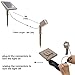 HEX 50X Single Solar Spotlight Warm White LED Waterproof Dimmable Dusk to Dawn for Outdoor Garden Yard Landscape Pathway Downlight Uplight
