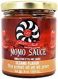 Sherpa Foods Momo Sauce (Himalayan style hot sauce)Sesame Flavor 9 Ounce 1 (Pack of 1)