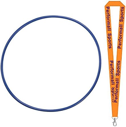 Champion Sports 24" Plastic Hula Hoops Assorted (Set of 12) with 1 Performall Lanyard H2-1P