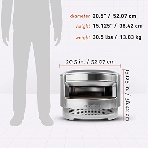 Solo Stove Pi Pizza Oven, Wood & Gas Burner Incl. Stainless Steel