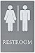 Quartet Restroom Sign, ADA Approved, 6