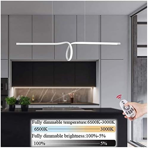 調光可能なled天井ペンダントライト リモートコントロール付きダイニングテーブルダイニング ランプモダンなクリエイティブデザインハンギングランプキッチンアイランドバーダイニングルームの高さ調節可能リ Rafgroup Net