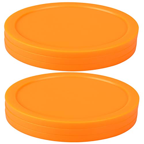 3 1/4 inch Air Hockey Pucks, Full Size Goal Packs Replacement Accessories for Game Tables (6 Pcs) (O - //coolthings.us