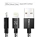 iPhone Charger [Apple MFi Certified] Coolreall 6ft/1.8M Lightning to USB Cable Nylon Braided Sync and Charging Lightning Cable for iPhone X 8 7 Plus 6 6S SE 5S 5C 5, iPad Air 2, iPad Mini 2 3 4, Black